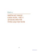 Nghiên cứu thực hành chăn nuôi  thú y Phần 2