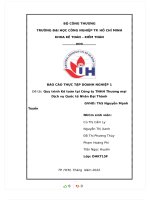 Đề tài quy trình kế toán tại công ty TNHH thương mại dịch vụ quốc tế nhân đại thành 