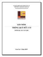 Giáo trình Trồng quế hữu cơ (Trình độ Sơ cấp nghề)