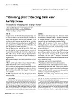 Tiềm năng phát triển công trình xanh tại Việt Nam