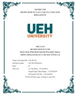 TIỂU LUẬN bộ môn KINH tế VI mô PHÂN TÍCH TÌNH HÌNH THỊ TRƯỜNG điện THOẠI THÔNG MINH, ĐÁNH GIÁ và dự báo TƯƠNG LAI 