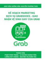 kế hoạch marketing dịch vụ grabshoes giao nhận vệ sinh giày của grab 