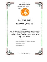 PHÂN TÍCH ĐẶC ĐIỂM HỆ THỐNG KẾ TOÁN VÀ QUÁ TRÌNH HOÀ HỢP HỘI TỤ CỦA PHÁP