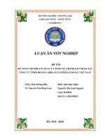 Luận văn kế toán chi phí sản xuất và tính giá thành sản phẩm tại công ty TNHH regina miracle international việt nam 