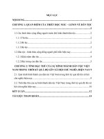 Quan điểm của triết học mác – lenin về dân tộc, tính đặc thù của sự hình thành dân tộc việt nam trong thời kì quá độ lên xã hội chủ nghĩa hiện nay