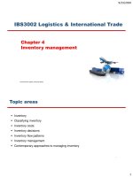 Chapter 4   inventory management