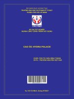 (Đồ án tốt nghiệp ngành Công nghệ kỹ thuật công trình xây dựng) Cao ốc Hydra Palace