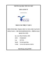 Báo cáo tốt nghiệp phân tích thực trạng cho vay mua nhà tại ngân hàng nam á   chi nhánh bình dương   phòng giao dịch tân uyên 