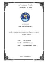 Tiểu luận nghiên cứu hoạt động marketing của doanh nghiệp bamboo airways 