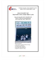 BÁO cáo KIẾN tập NHẬP môn CÔNG NGHỆ NHIỆT LẠNH  tập đoàn tín thành – nhà máy cấp hơi công nghiệp 