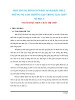 SKKN giải pháp giúp học sinh khắc phục sai lầm trong toán số học 6 