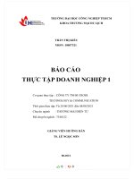 BÁO cáo THỰC tập DOANH NGHIỆP 1 cơ quan thực tập  CÔNG TY TNHH CROSS TECHNOLOGY  COMMUNICATION 