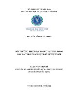 Bồi thường thiệt hại do súc vật thả rông gây ra theo pháp luật dân sự việt nam 