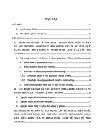 VI PHẠM PHÁP LUẬT về bảo vệ môi TRƯỜNG