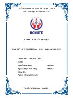 (Đồ án tốt nghiệp) Xây dựng website bán điện thoại di động