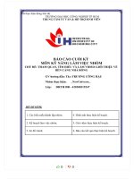 MÔN kỹ NĂNG làm VIỆC NHÓM CHỦ đề THAM QUAN, tìm HIỂU và làm VIDEO GIỚI THIỆU về bến CẢNG NHÀ RỒNG 