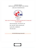 TIỂU LUẬN đề tài  PHÂN TÍCH vấn đề đạo đức TRONG KINH DOANH tác ĐỘNG đến DOANH NGHIỆP 