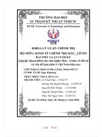 Chủ đề quan điểm của chủ nghĩa mác   lênin về tiền tệ và vấn đề lạm phát ở việt nam hiện nay 