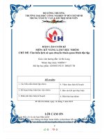 MÔN kỹ NĂNG làm VIỆC NHÓM CHỦ đề tìm hiểu lịch sử qua chuyến tham quan dinh độc lập 