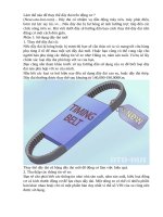 Làm thế nào để thay thế dây đai trên động cơ  