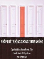 PHÁP LUẬT PHÒNG CHỐNG THAM NHŨNG  ý nghĩa, tầm quan trọng của công tác phòng, chống tham nhũng 