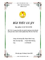Cơ quan bảo hiến của một số quốc gia trên thế giới  dưới góc độ so sánh và kinh nghiệm thực tiễn cho Việt Nam