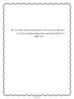 ĐỀ tài THỰC TRẠNG lạm PHÁT ở VIỆT NAM từ 2008 2011 và các GIẢI PHÁP KIỀM CHẾ lạm PHÁTỞ nước TA HIỆN NAY 