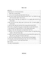 tieu luan cao học phân tích vị trí, vai trò đội ngũ doanh nhân việt nam trong xây dựng và phát triển nền kinh tế