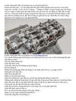 8 triệu chứng phổ biến và hư hỏng của cơ cấu phân phối khí 