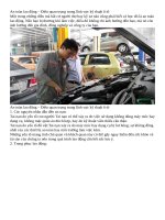 An toàn lao động – điều quan trọng trong lĩnh vực kỹ thuật ô tô 