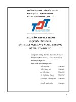 THUYẾT TRÌNH  kỹ THUẬT NGHIỆP vụ NGOẠI THƯƠNG đề tài STANDBY LC 