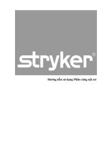 Hướng dẫn sử dụng Phần cứng nội soi