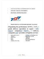 ANALYZING PROCUDURE OF FREIGHT FORWARDING FOR IMPORTED GOODS BY SEA AT PEGASUS GLOBAL LOGISTICS 