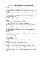 dap an trac nghiem tap huan mon tieng viet lop 3 kntt 