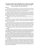 XÂY DỰNG CHIẾN LƯỢC KINH DOANH CỦA CÔNG TY TNHH THƯƠNG MẠI VÀ CÔNG NGHỆ ASIA GIAI ĐOẠN 2022-2027