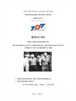 MÔN CÔNG PHÁP QUỐC tế đề tài BÌNH LUẬN vụ US DIPLOMATIC AND CONSULAR STAFF IN TEHRAN CASE, ICJ REPORT 21, 1980 