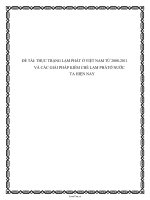 ĐỀ tài THỰC TRẠNG lạm PHÁT ở VIỆT NAM từ 2008 2011 và các GIẢI PHÁP KIỀM CHẾ lạm PHÁTỞ nước TA HIỆN NAY 