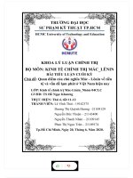 Chủ đề quan điểm của chủ nghĩa mác   lênin về tiền tệ và vấn đề lạm phát ở việt nam hiện nay 