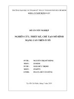 (Đồ án tốt nghiệp) Nghiên cứu, thiết kế, chế tạo mô hình mạng Can trên ô tô