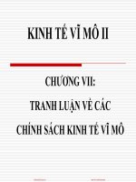 ktvm kinh te vi mo 2 nguyen thi hong 101209   chuong 7   tranh luan ve cac chinh sach ktvm (gui sv)   cuuduongthancong com 