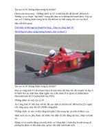 Tại sao xe f1 không được trang bị túi khí 