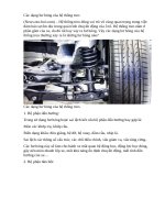 Các dạng hư hỏng của hệ thống treo 