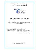 PHÁP TRIỂN ỨNG DỤNG DI ĐỘNG XÂY DỰNG ỨNG DỤNG DI DỘNG NGHE NHẠC CLOUDMUSIC