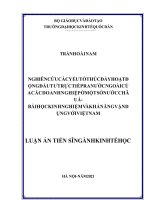 Nghiên cứu các yếu tố thúc đẩy hoạt động đầu tư ra nước ngoài của các doanh nghiệp ở một số nước châu á – bài học kinh nghiệm và khả năng vận dụng với việt nam 