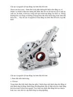 Cấu tạo và nguyên lý hoạt động của bơm dầu bôi trơn 