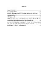 Tiểu luận cao học  thực trạng và giải pháp phòng, chống  SUY THOÁI tư TƯỞNG CHÍNH TRỊ, đạo đức, lối SỐNG của cán bộ, ĐẢNG VIÊN