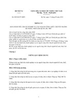 THÔNG TƯ BAN HÀNH TIÊU CHUẨN NGHIỆP VỤ CÁC NGẠCH CÔNG CHỨC CHUYÊN NGÀNH KẾ TOÁN, THUẾ, HẢI QUAN, DỰ TRỮ