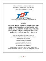 PHÂN TÍCH các NHÂN tố ẢNH HƯỞNG đến HIỆU QUẢ tài CHÍNH NGHIÊN cứu điển HÌNH tại các CÔNG TY cổ PHẦN NGÀNH CÔNG NGHỆ THÔNG TIN được NIÊM yết TRÊN sàn CHỨNG KHOÁN 