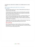 LIÊN hệ tác ĐỘNG của CHÍNH SÁCH và GIẢI PHÁP điều HÀNH CHÍNH SÁCH TIỀN tệ và tín DỤNG tác ĐỘNG 