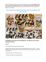 Top 3 bài soạn Tranh Đông Hồ - Nét tinh hoa của văn hóa dân gian Việt Nam hay nhất